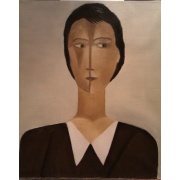 "Portret kobiety" - olej na płótnie 50x60